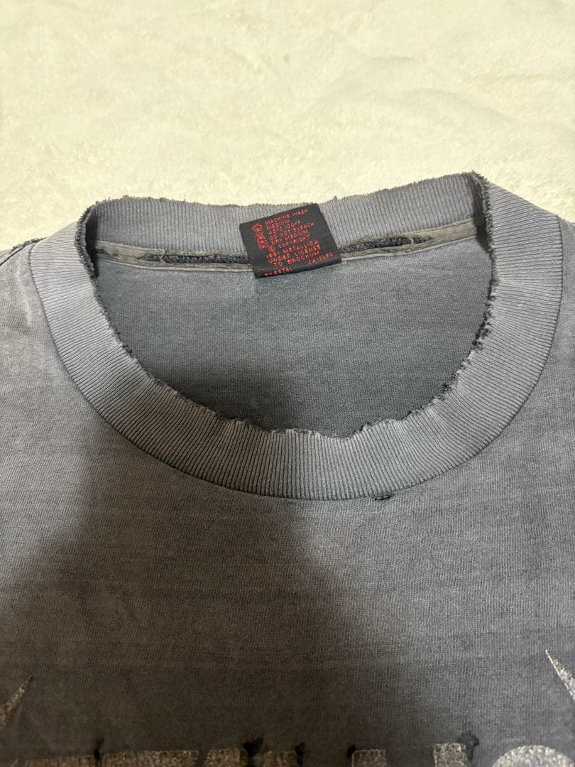 希少 90s USA製 フェード ボロ メタリカTシャツ
