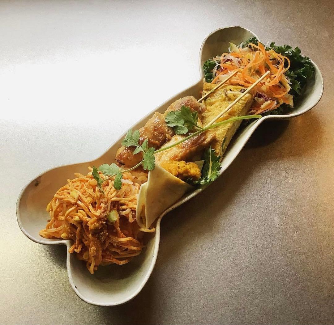 寺門広気　骨　皿