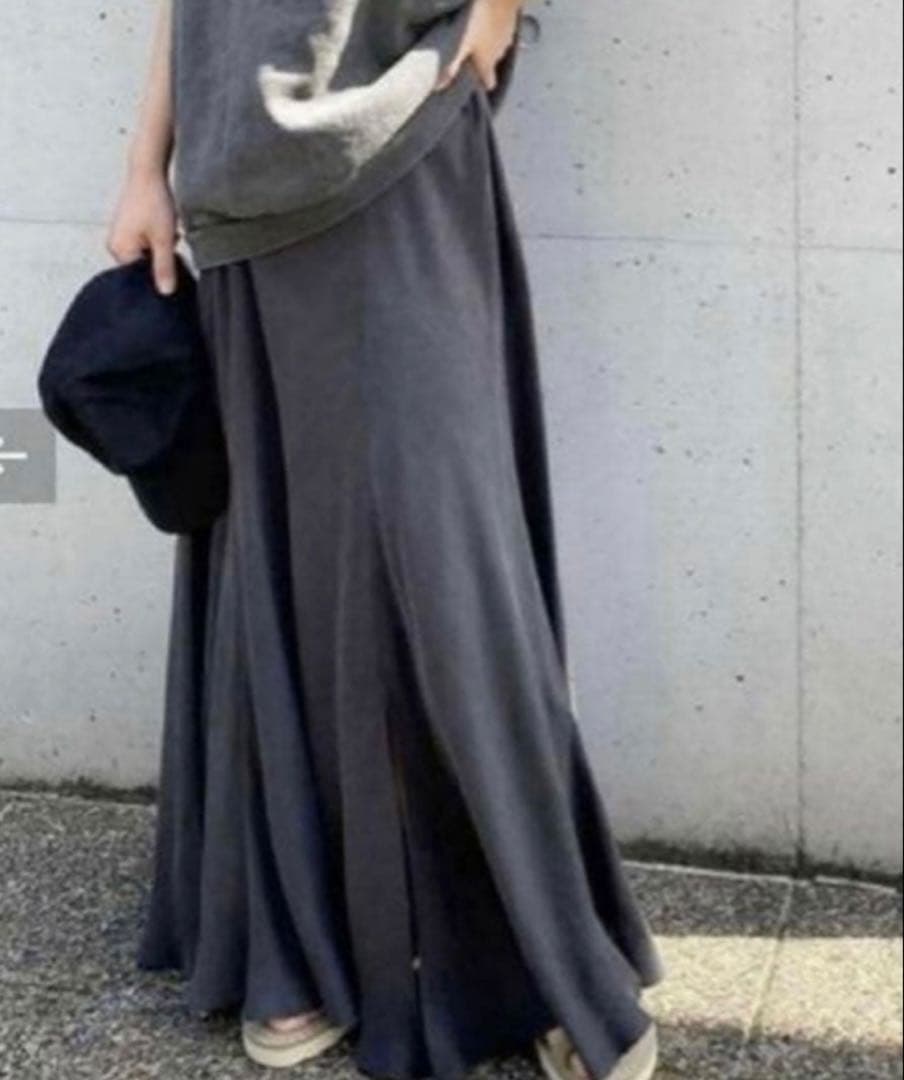 Plage Fibril ギャザーロングスカート