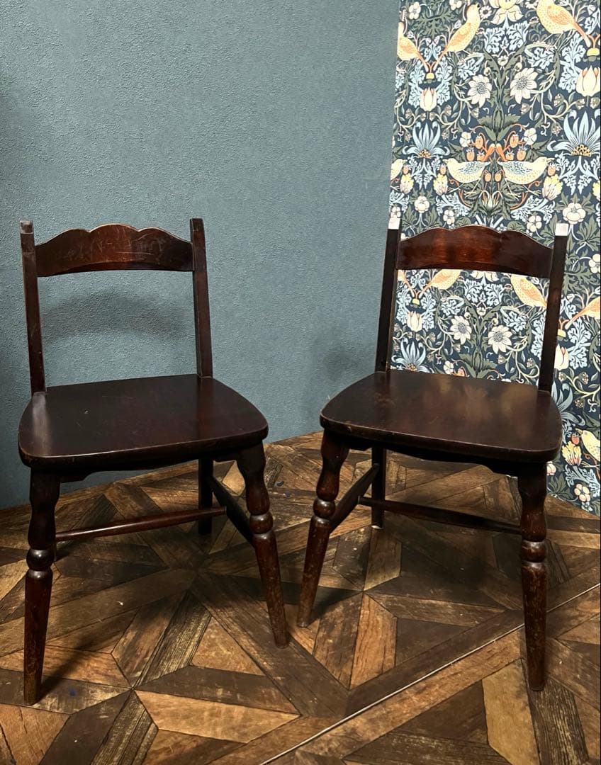 北海道民芸家具 椅子 セット アンティーク 昭和レトロ 当時物 廃盤品