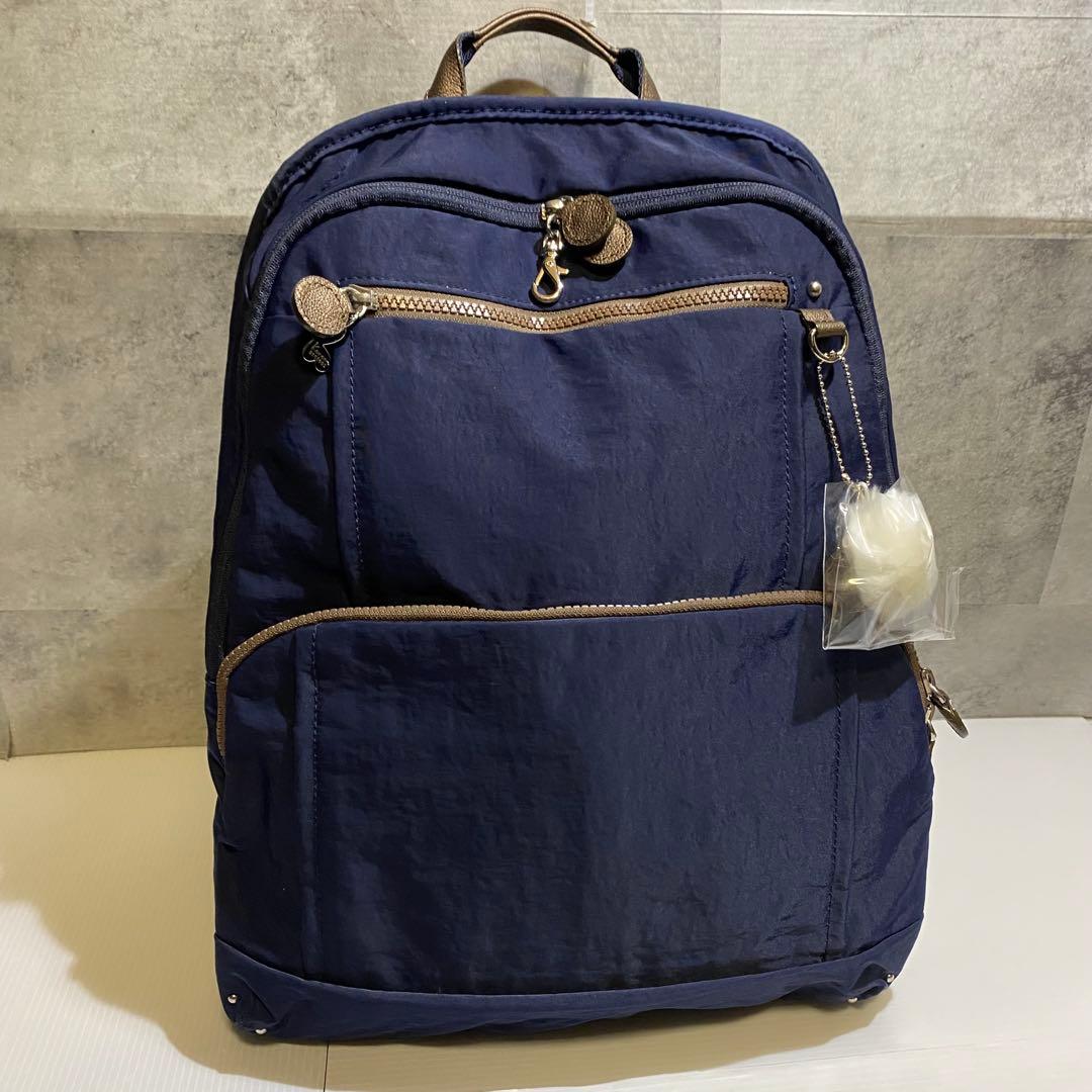 【未使用】kanana project　ナイロンリュック　ネイビー