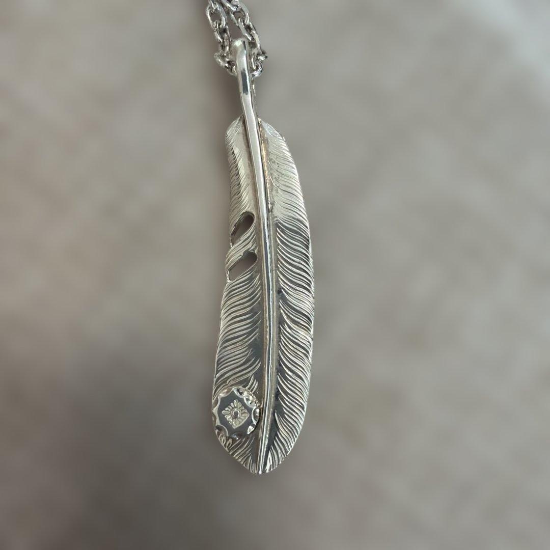 オレンジ アリゾナフリーダムフェザーペンダントセット