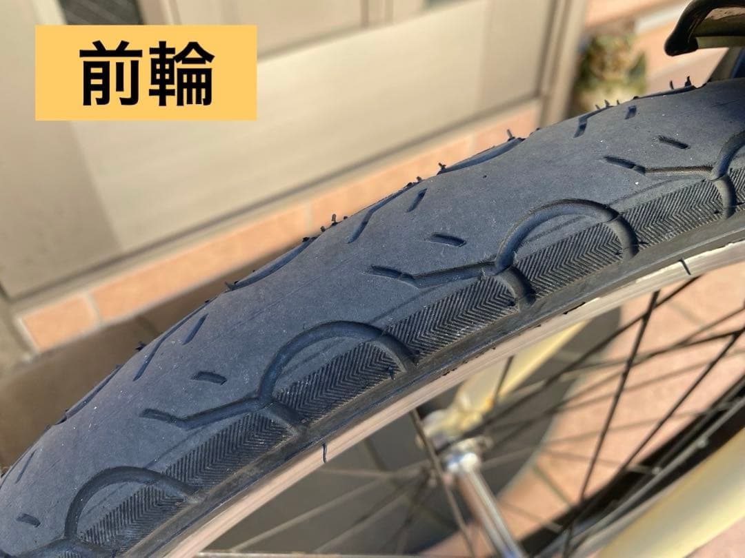 ミニベロ　6段変速　アイボリー　足立区引き取りのみ