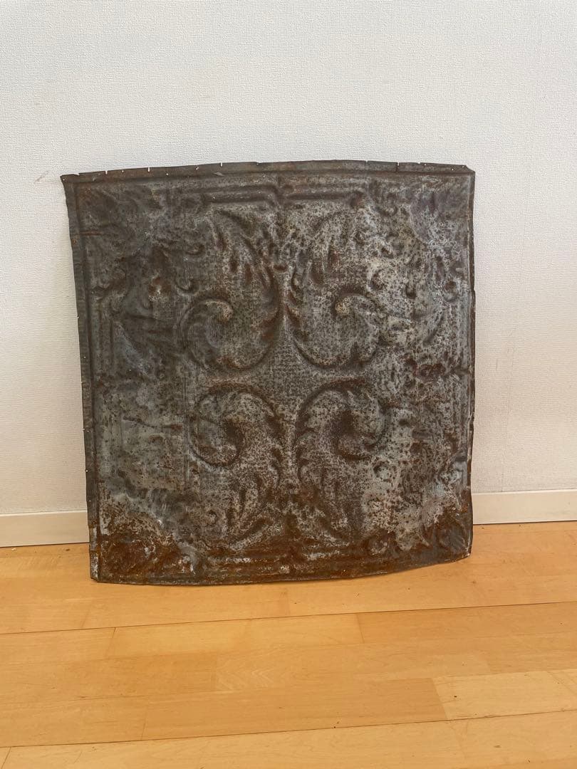 妙様限定　フランスアンティーク建築ブリキ飾り化粧板①インテリアアートディスプレイ