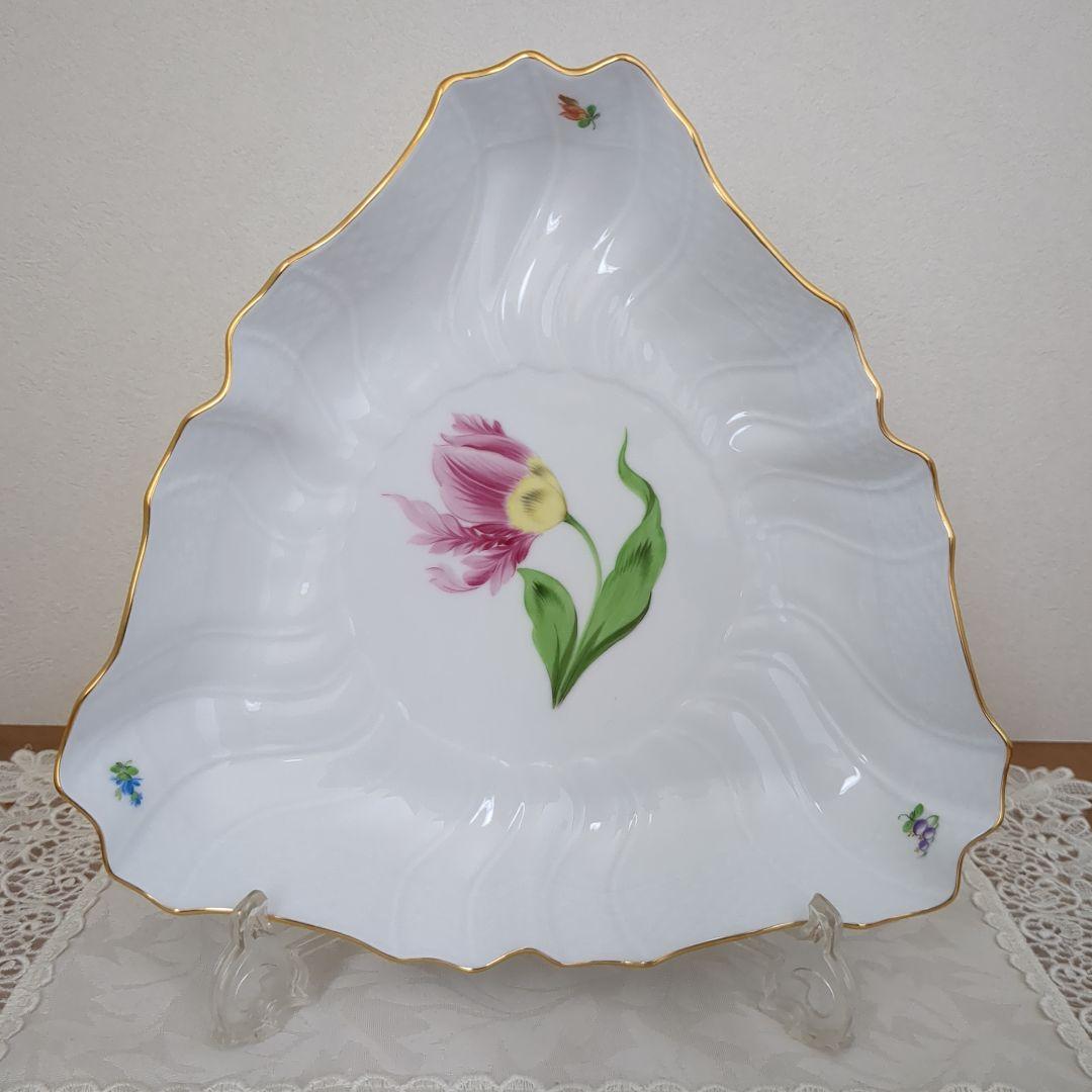 HEREND　バコニーの春　トライアングルディッシュ