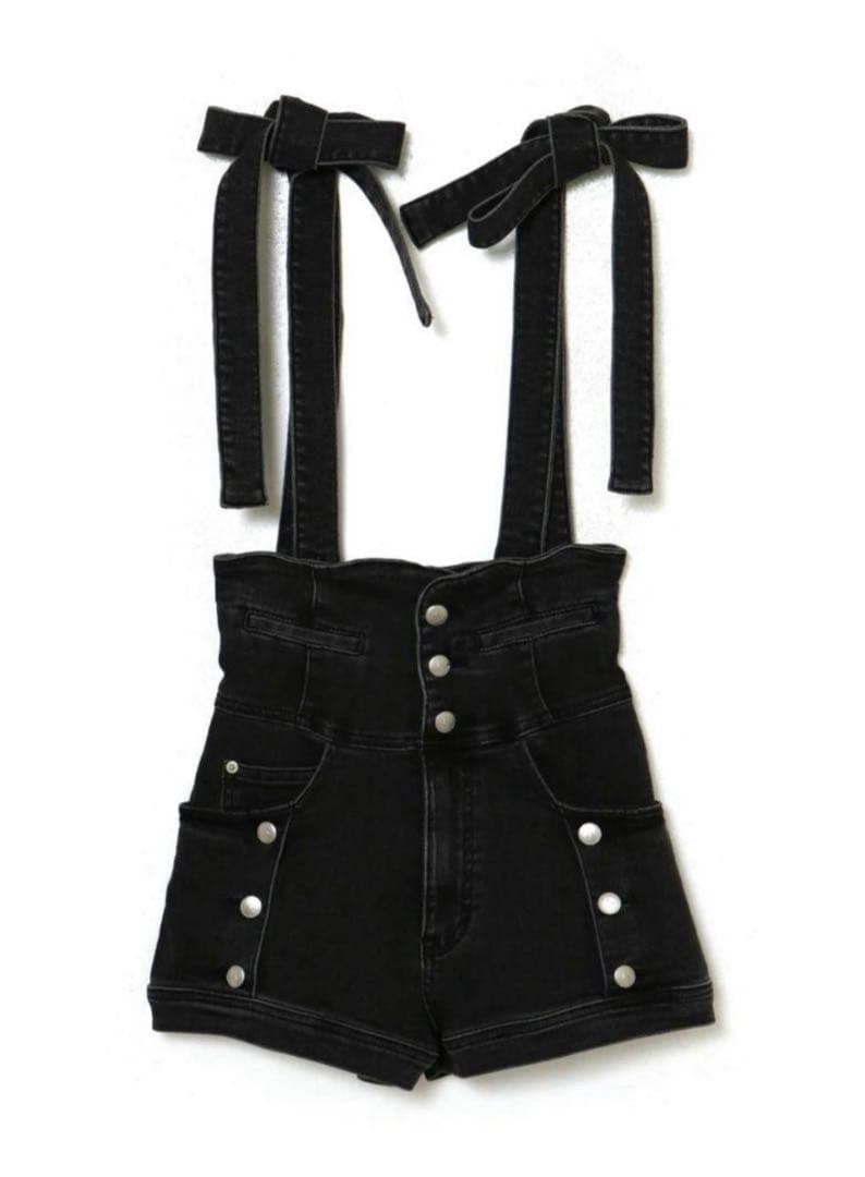 アンドマリー andmary Ribbon denim allinone