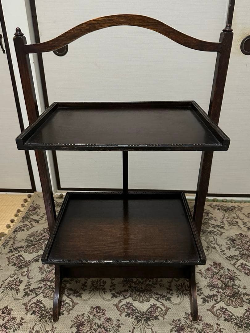 イギリス　アンティーク　ケーキスタンド　アフタヌーンティー　折りたたみ式