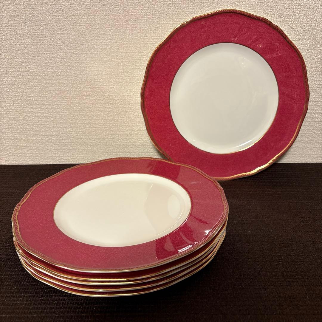 ウェッジウッド　クラウン　パウダールビー　ディナープレート　27cm