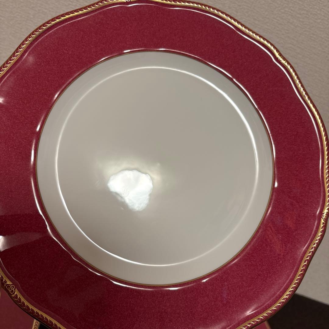 ウェッジウッド　クラウン　パウダールビー　ディナープレート　27cm