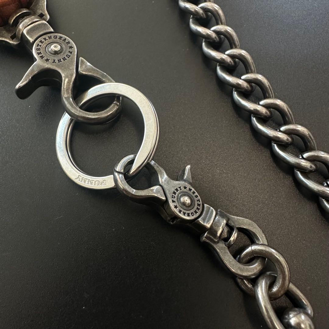 FUNNY 窪田クラフト ターコイズ カービングウォレット