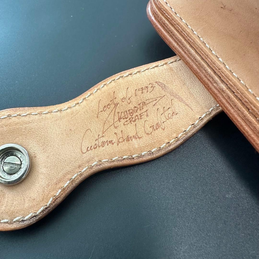 FUNNY 窪田クラフト ターコイズ カービングウォレット