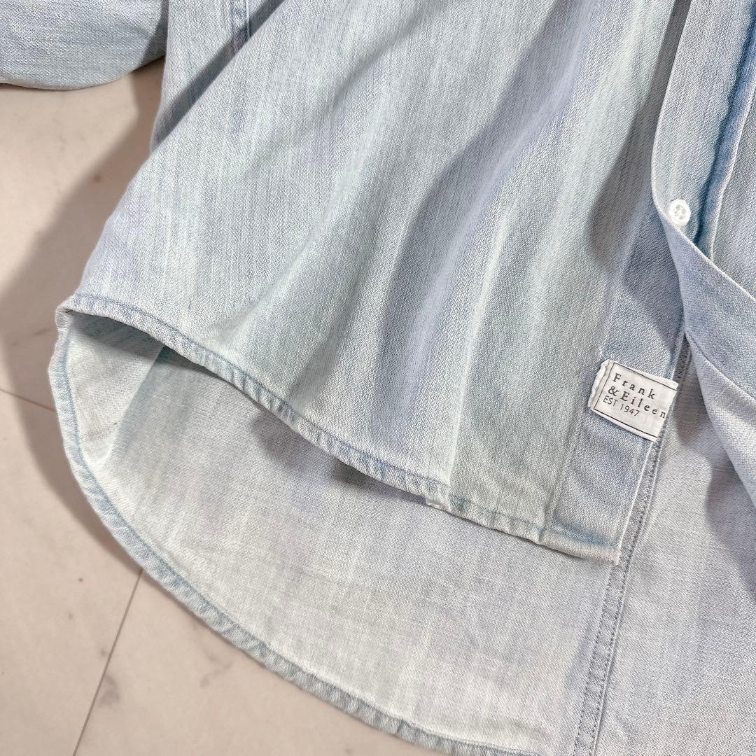 美品♪フランクアンドアイリーン LUKE ルーク デニムウォッシュドシャツ
