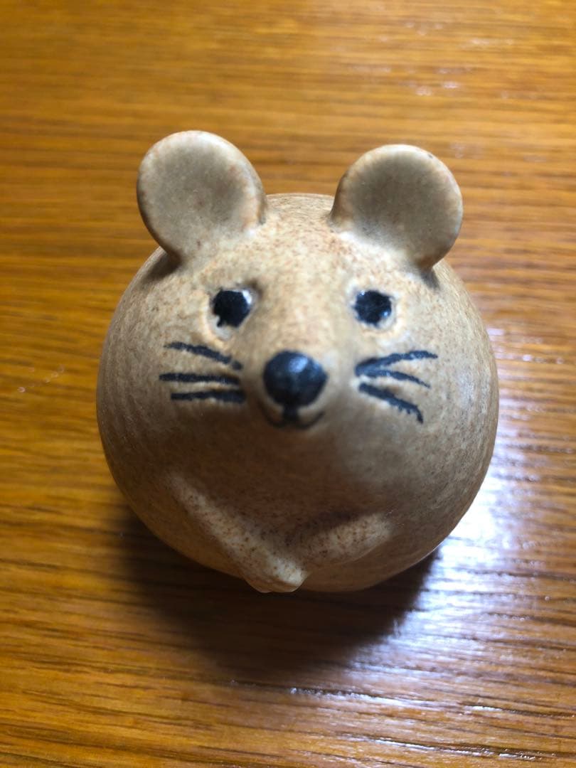 リサラーソン ３匹のねずみ ブラウン 置物 北欧雑貨 lisa larson