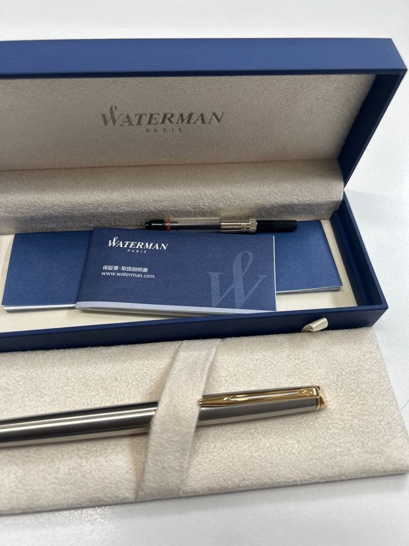 ウォーターマン 万年筆 シルバー・ゴールド
