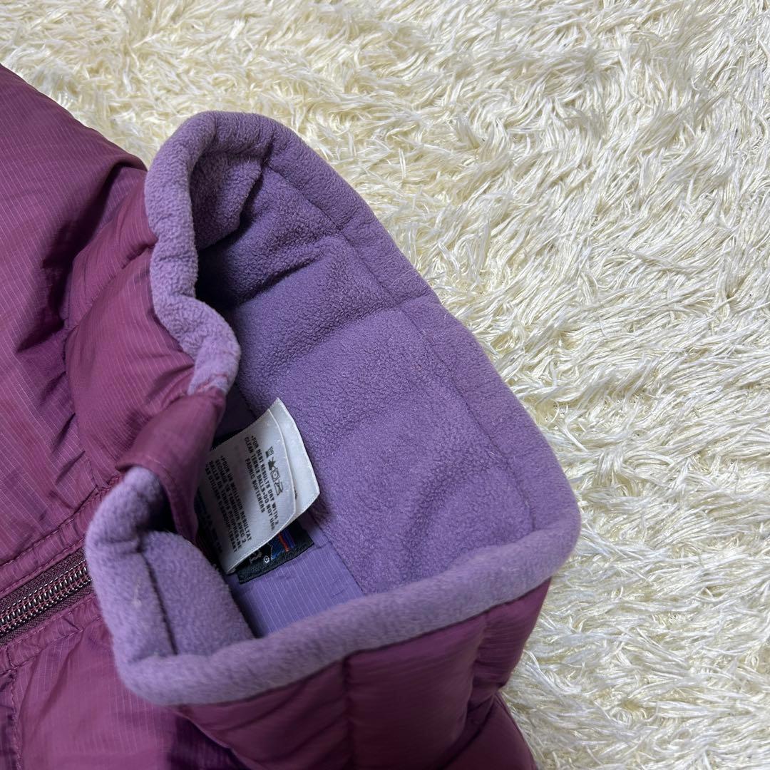 【洗える】パタゴニア　ダウンジャケット　パープル　S相当　グースダウン　肉厚