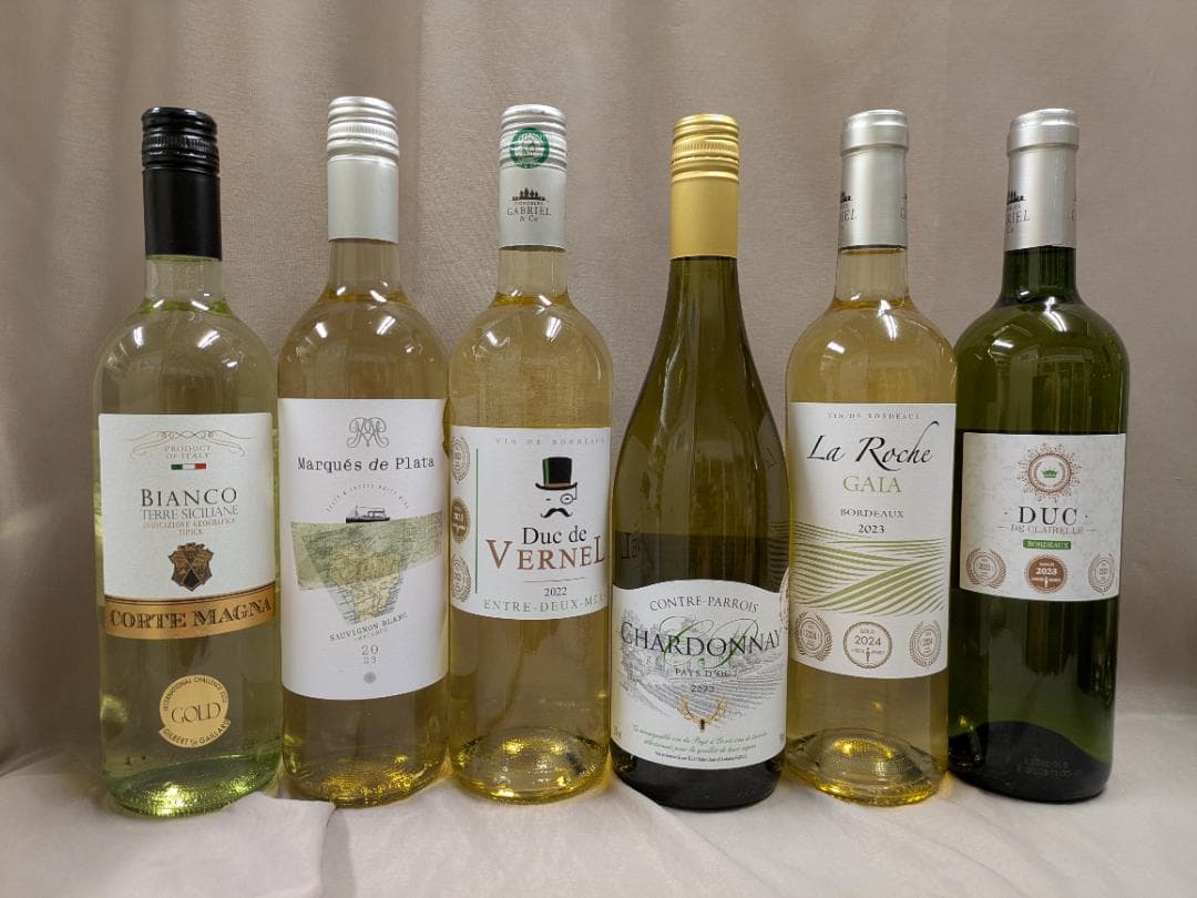ボルドー金賞など 各国　白ワインセレクション 10本セット　750ml