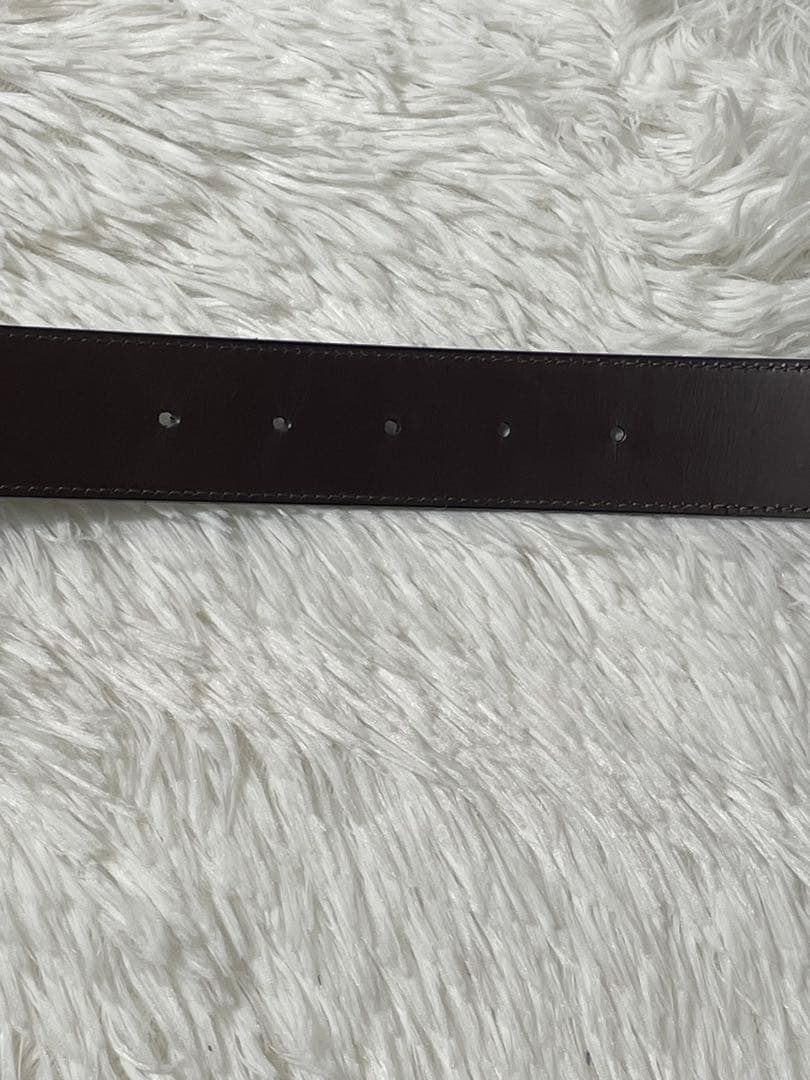 サルヴァトーレフェラガモ ガンチーニ レザーベルト 黒 シルバー金具　イタリア製