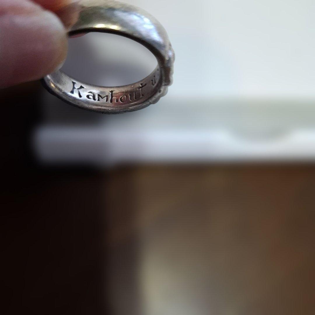 シルバーリング テクスチャー付き