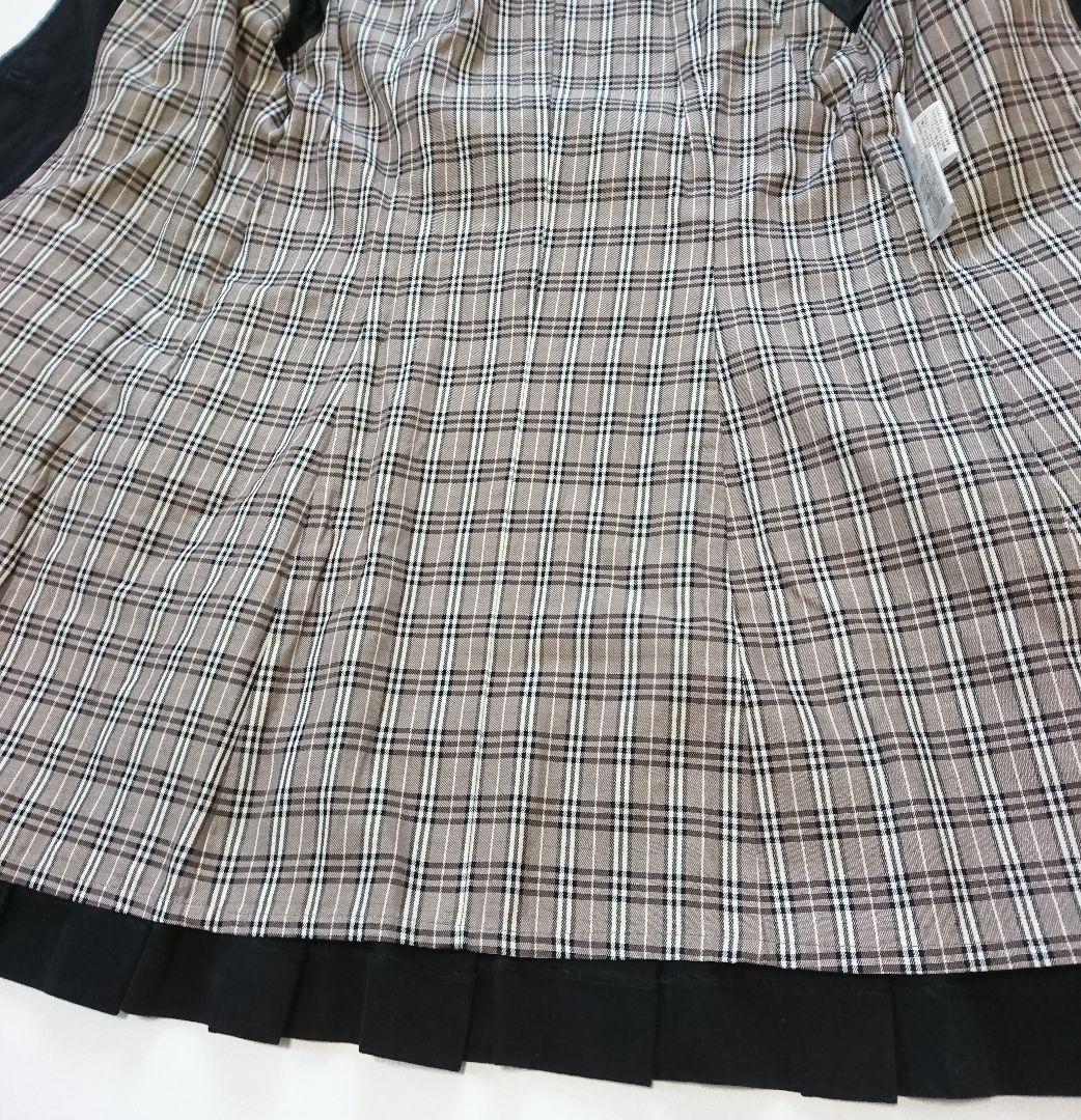 バーバリーブルーレーベル✨トレンチコート 銀ボタン 黒 38 コットン チェック