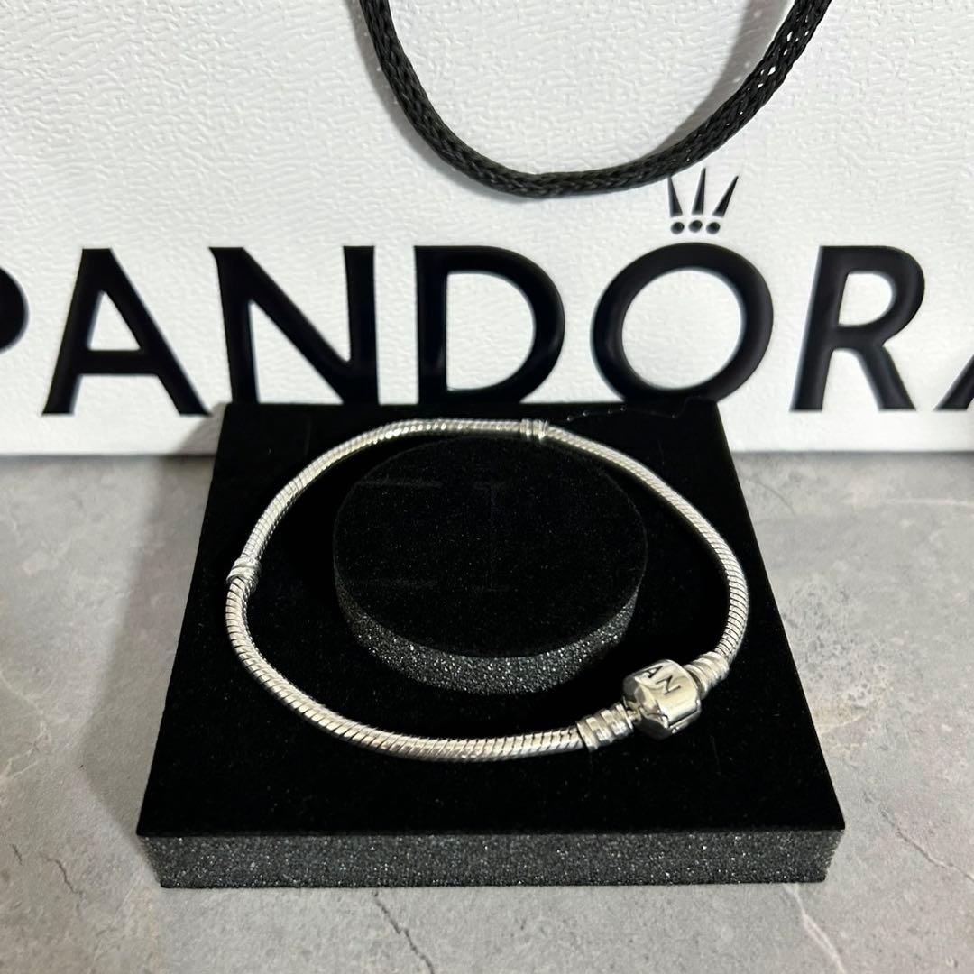 Pandora シルバー スネークチェーンブレスレット　21cm クリーニング済