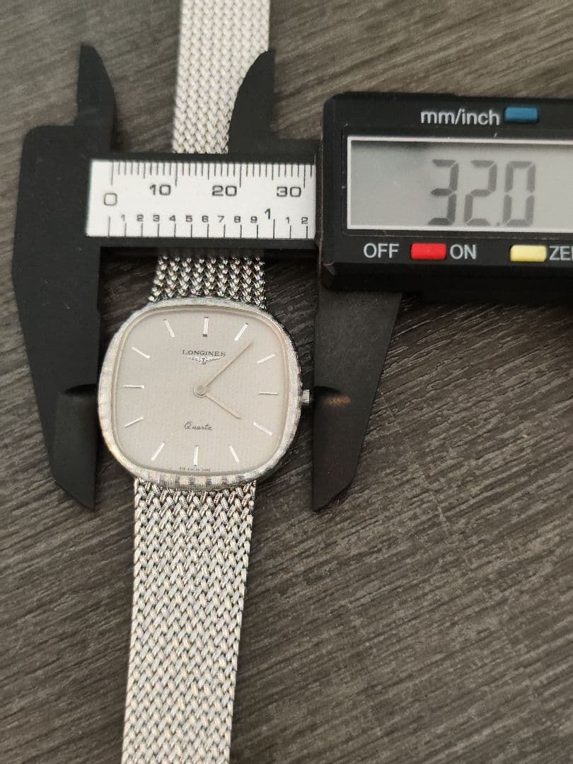 稼働品 ロンジン メンズ腕時計 シルバー文字盤 オリジナルバンド