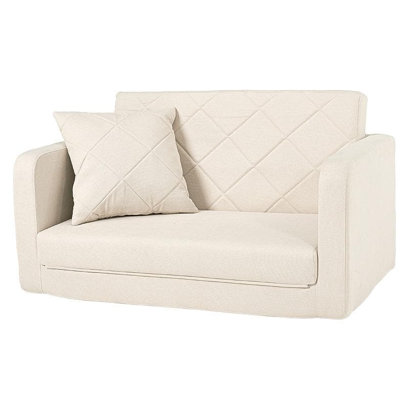 コンパクトソファベッド アイボリー[8390]