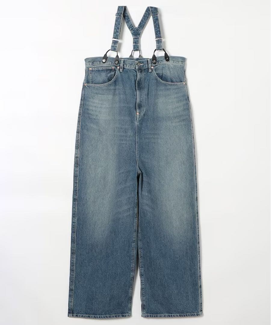 サロペット・オーバーオール・オールインワン rhodolirion 5Pockets Suspender Denim