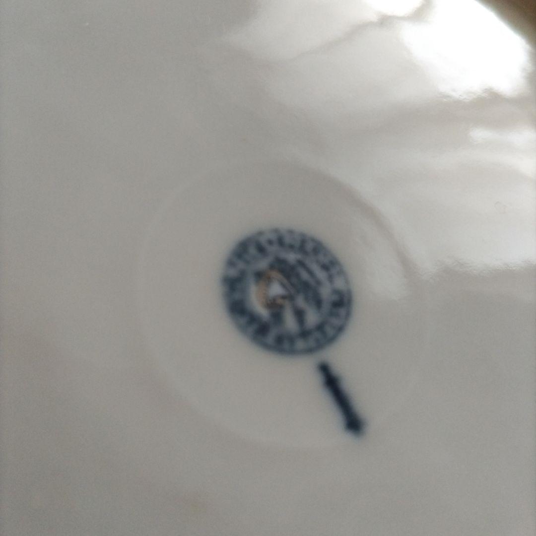 1861年製？　KPM　ベルリン王立磁器製陶所　金彩　ハンドペイント　耳付き平皿