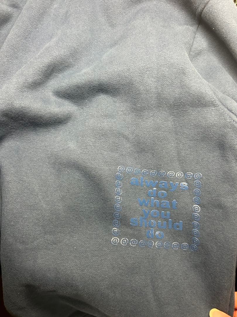 always do what you should do パーカー ネイビー