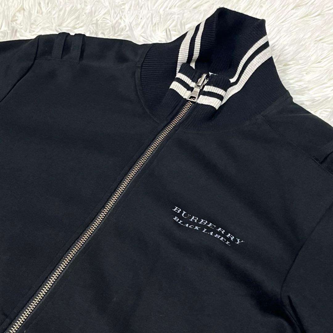 美品✨バーバリーブラックレーベル リバーシブルブルゾン 千鳥格子 ブラック M