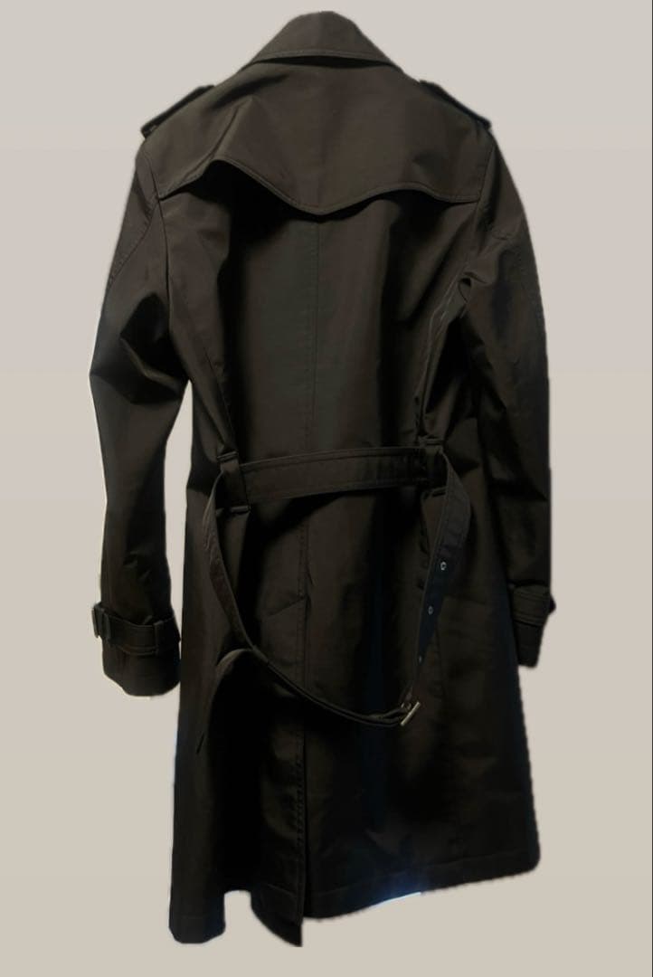 バーバリーブラックレーベル　ブラックトレンチコートBMA20-713-09