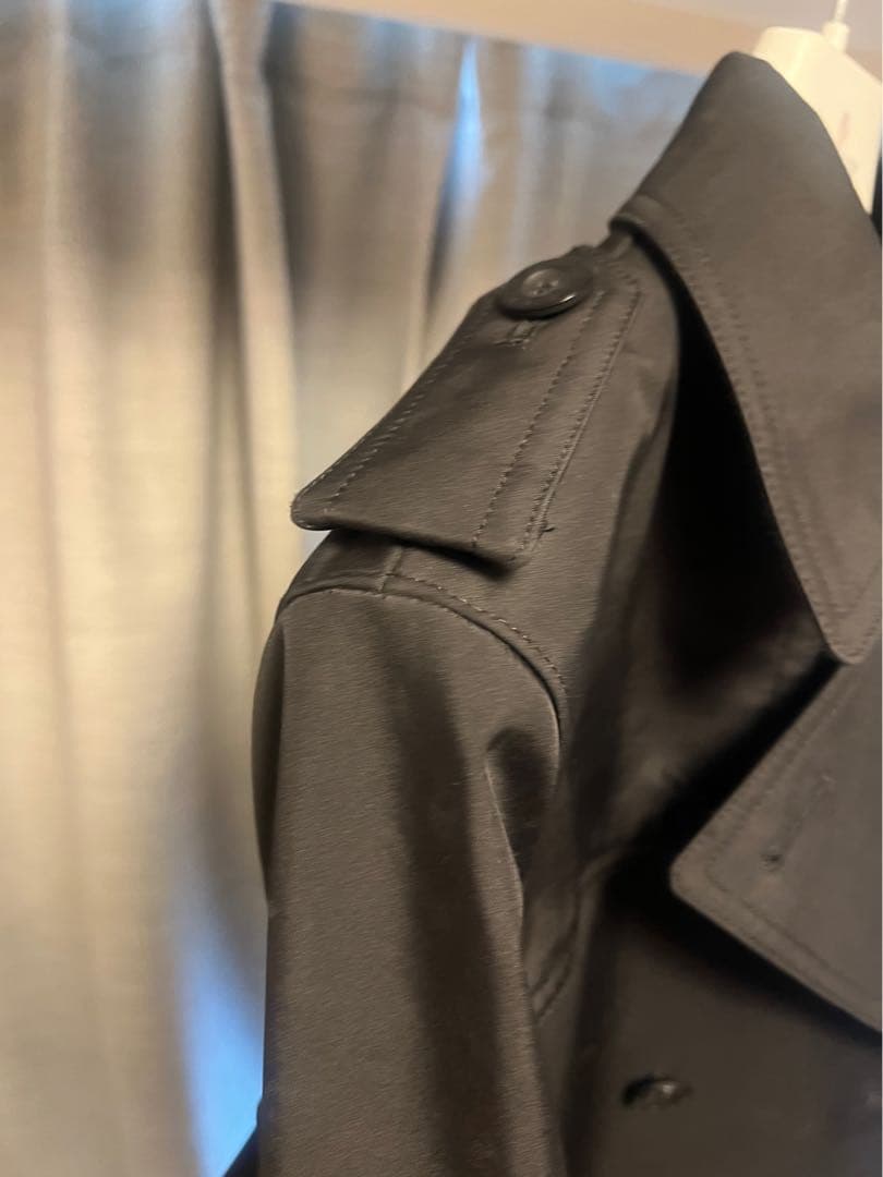 バーバリーブラックレーベル　ブラックトレンチコートBMA20-713-09