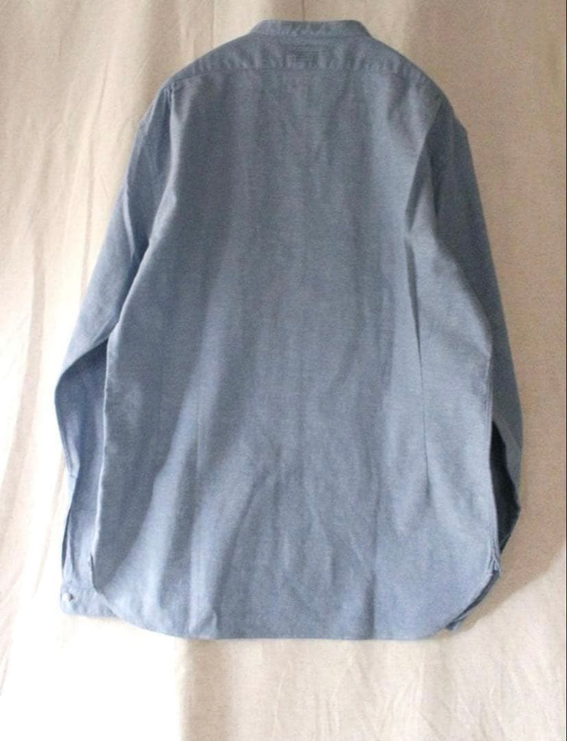 OLD JOE 16 1/2 L バンドカラー シャンブレー シャツ 長袖