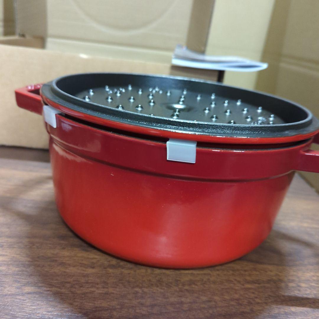 staub ストウブ ピコ ココット ラウンド チェリー 22cm 鍋 IH対応