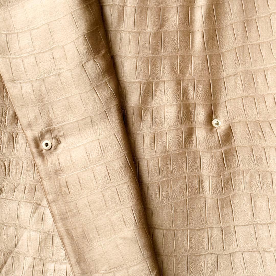 2409Z マックスマーラ クロコ柄 中綿ダウンベスト 大きいサイズ 2XL