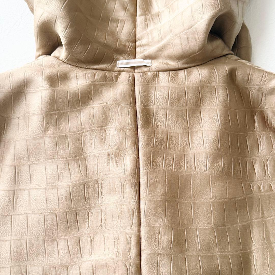 2409Z マックスマーラ クロコ柄 中綿ダウンベスト 大きいサイズ 2XL