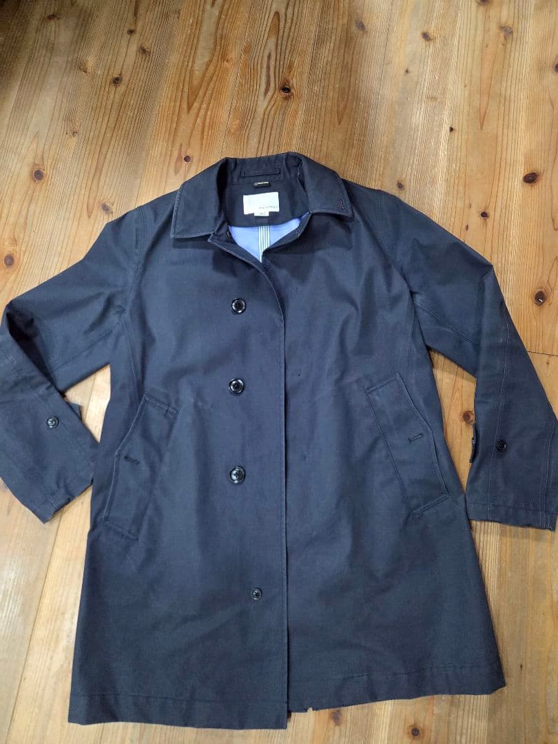 nanamica ステンカラーコート ネイビー S