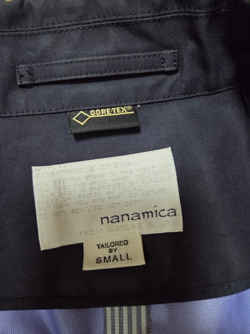 nanamica ステンカラーコート ネイビー S