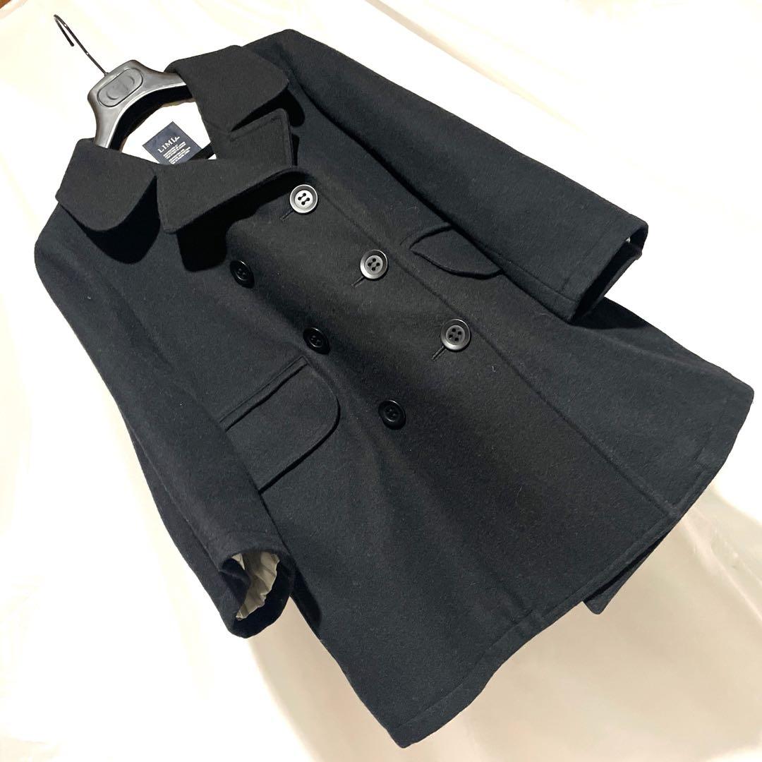 割と美品 LIMI feuリミ フゥ ウールメルトンコート2008年AW