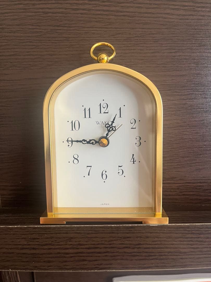 ⭐️ ゴールド アーチ型 置時計　WOKO製　⭐️