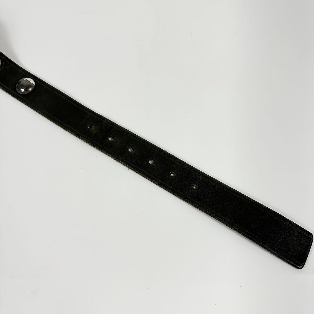 Y's for men レザーベルト 黒 スタッズ シルバー y2k