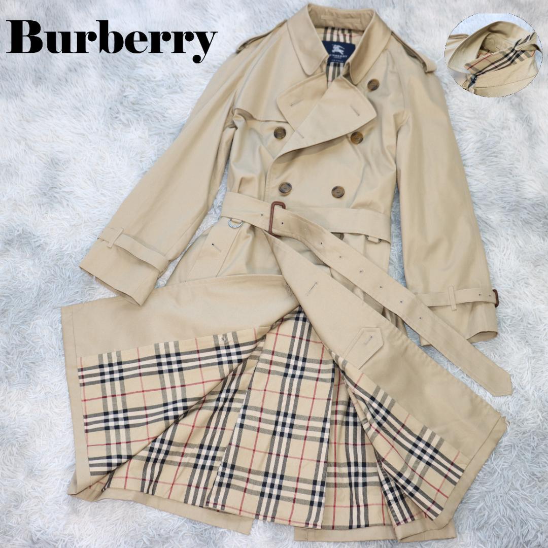美品バーバリーロンドン✨トレンチコート　ノバチェック　ベルト　サイズ４８　英国製