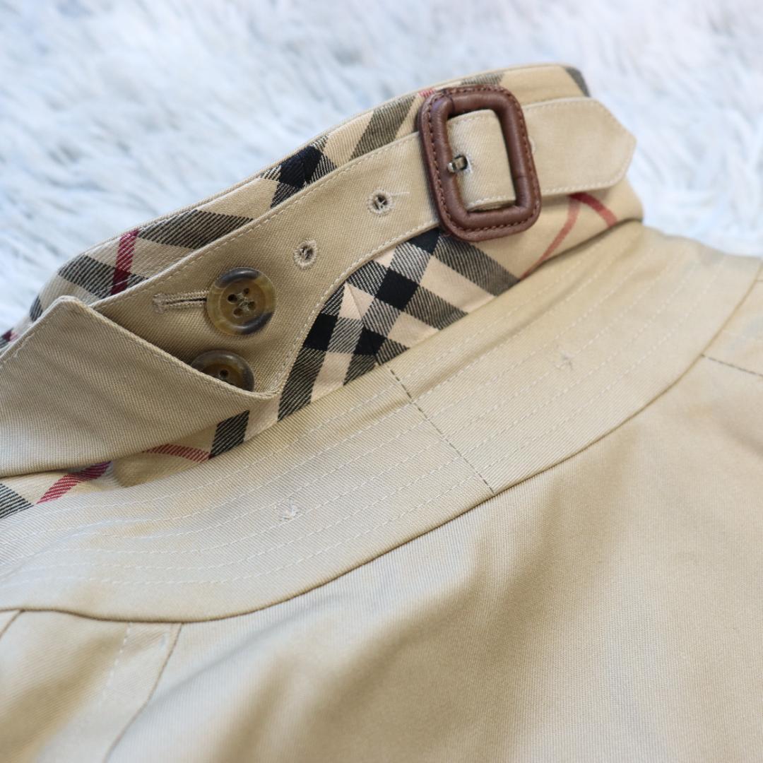 美品バーバリーロンドン✨トレンチコート　ノバチェック　ベルト　サイズ４８　英国製