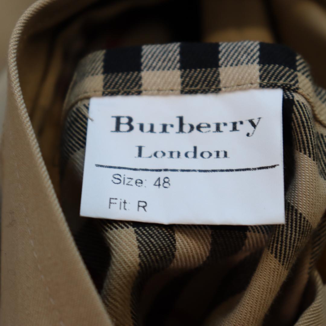 美品バーバリーロンドン✨トレンチコート　ノバチェック　ベルト　サイズ４８　英国製