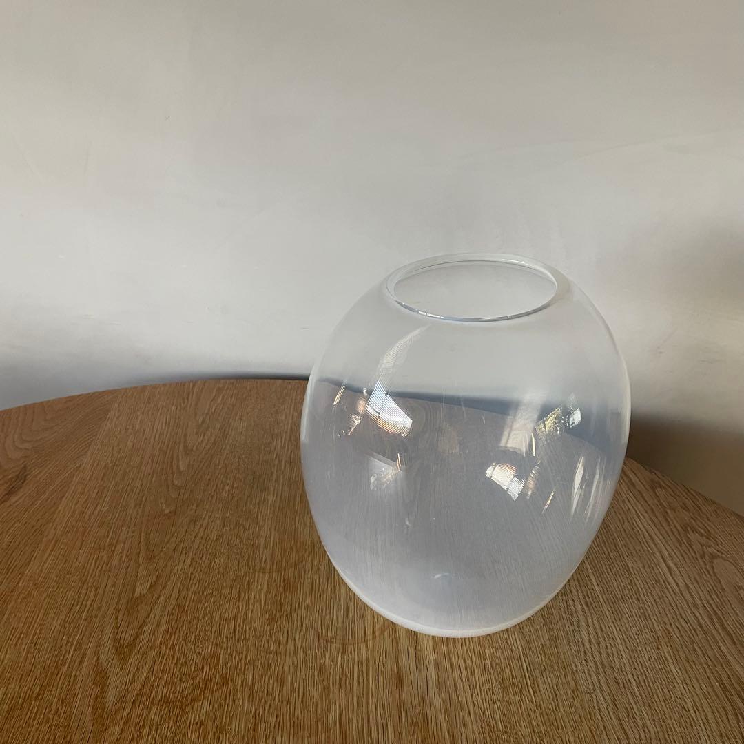 西山芳浩　ガラス花器　白日