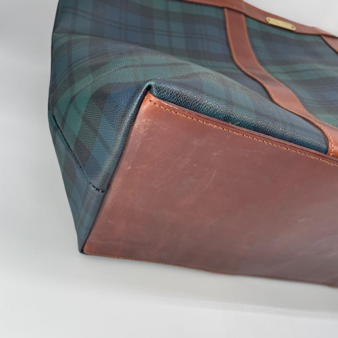 15446✨希少✨ポロラルフローレン 大容量 トートバッグ ブラックチェック