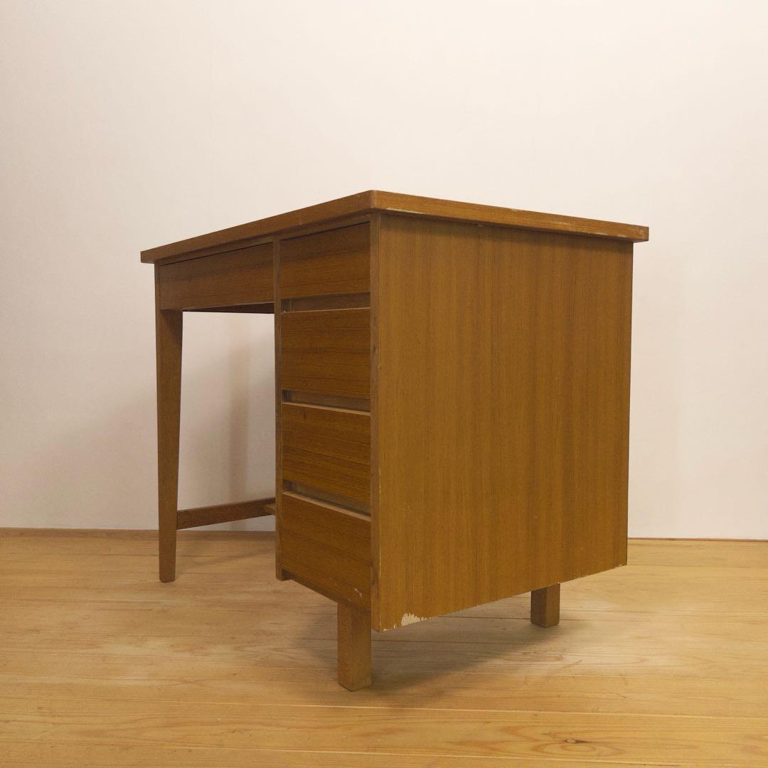 机　デスク　作業机　M073　古道具　古家具　ビンテージ　アンティーク　レトロ