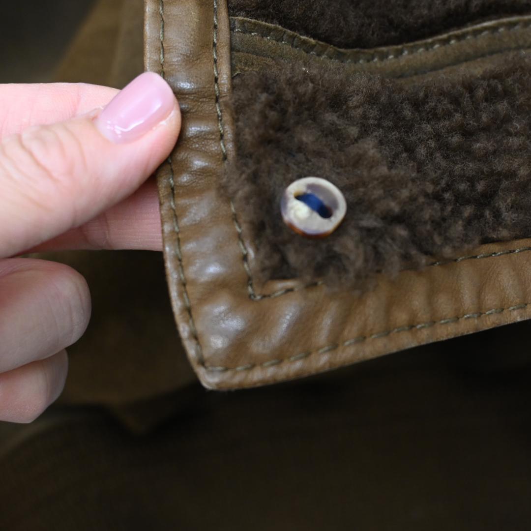 RUFFO ルッフォ ムートン ブルゾン ジャケット カーキ 48536\"