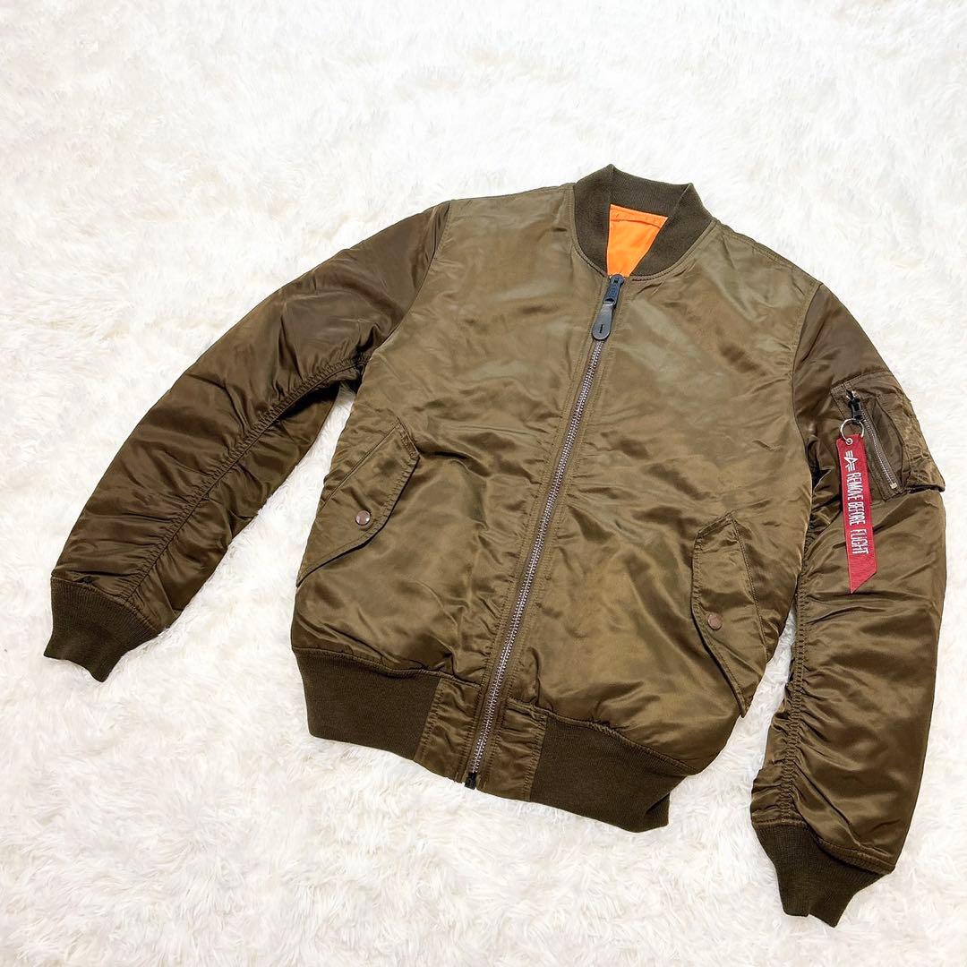 ✨希少色✨ アルファインダストリーズ MA-1 フライトジャケット ブラウン