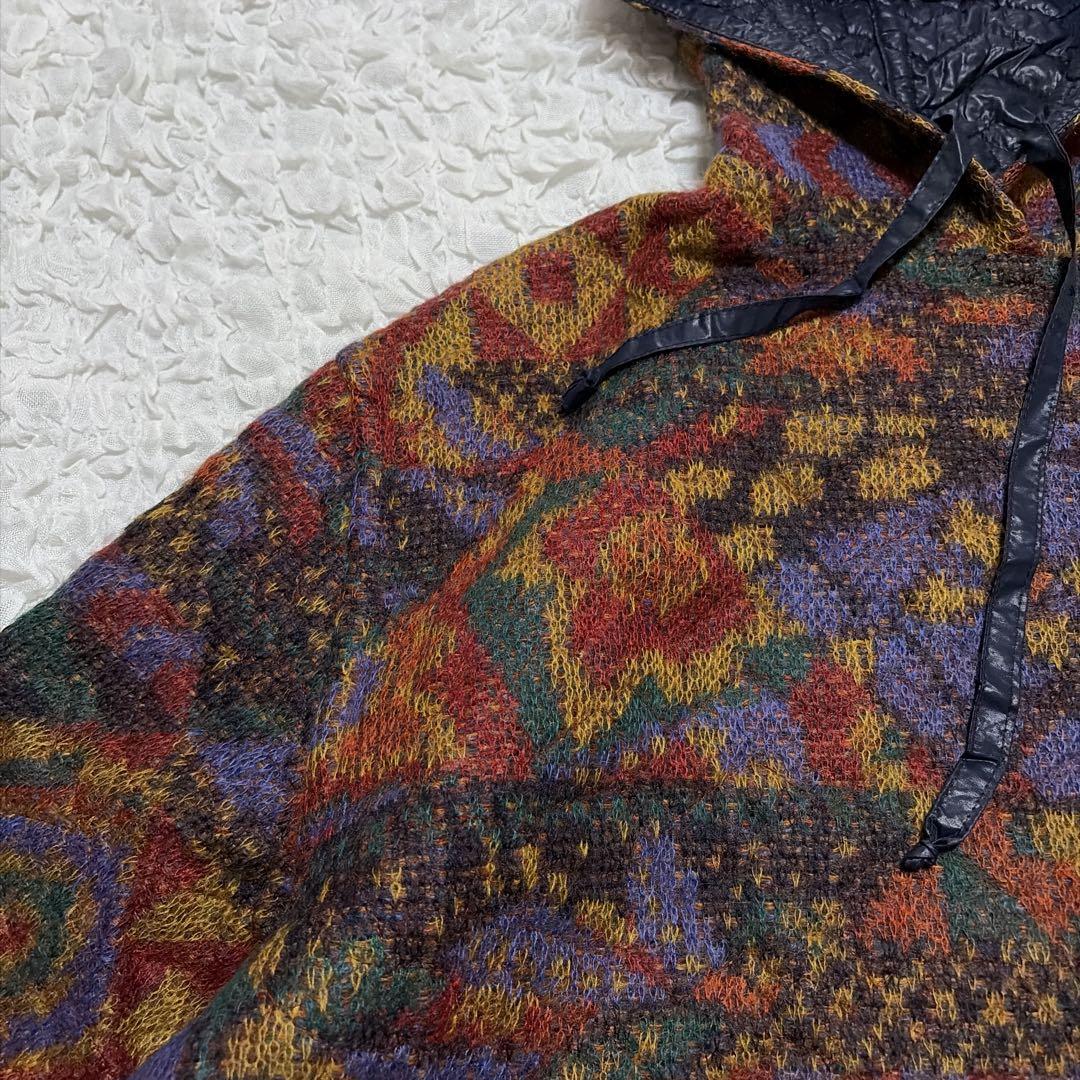 MISSONIミッソーニ モヘアリバーシブルコート キルティング オレンジタグ